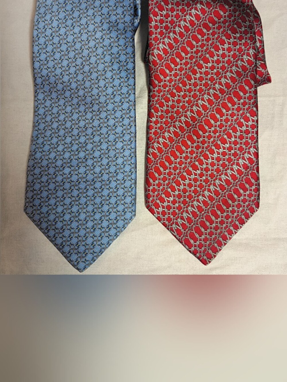 ❤️Lot 2 ZILLI 100% Silk Upscale Handmade Necktie Tie
